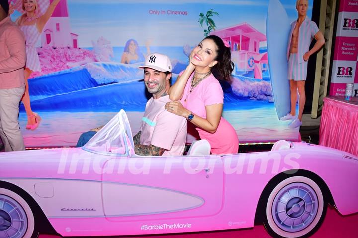 Celebrities snapped at the screening film Barbie 