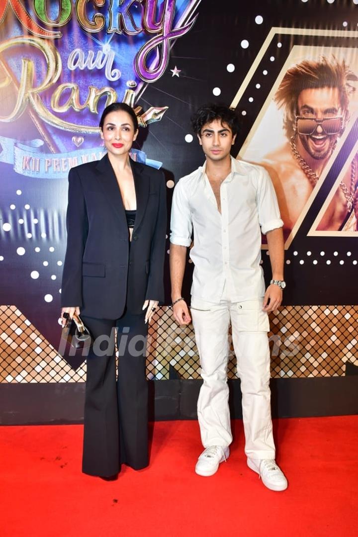 Celebrity snapped at the premier of  Rocky and rani ki prem khani