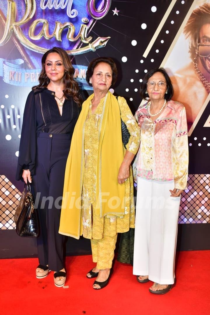 Celebrity snapped at the premier of  Rocky and rani ki prem khani