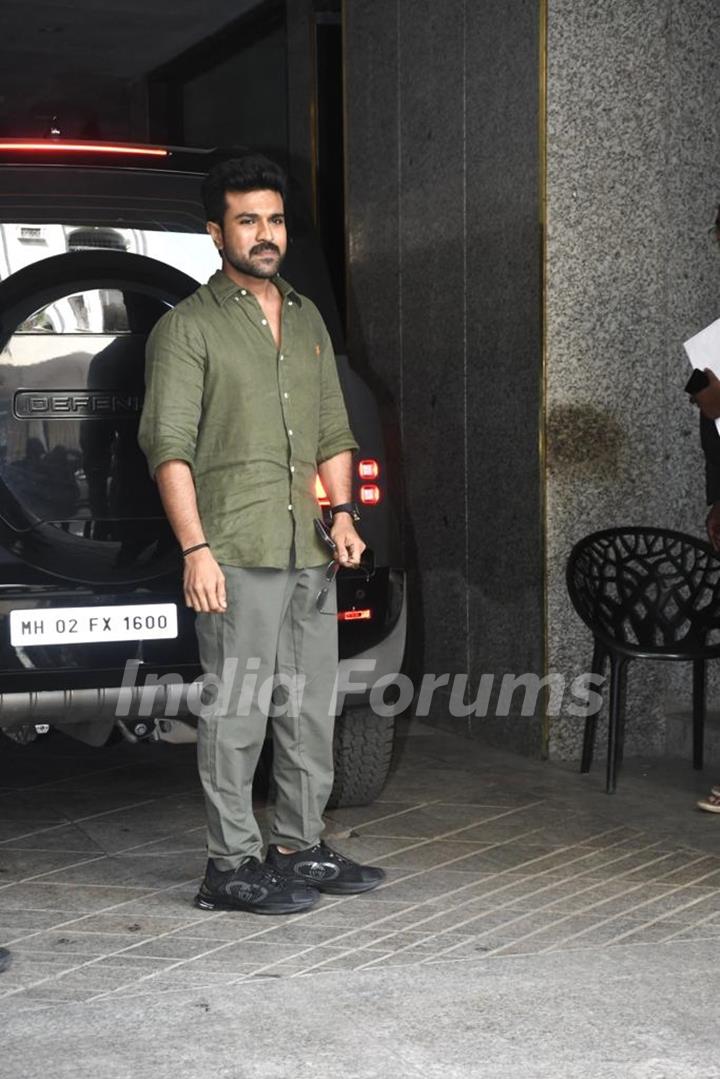 Ram Charan snapped in Bandra 