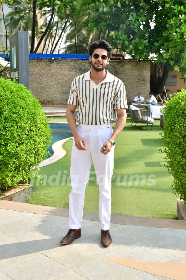 Abhimanyu Dassani snapped promoting upcoming film Aankh Micholi