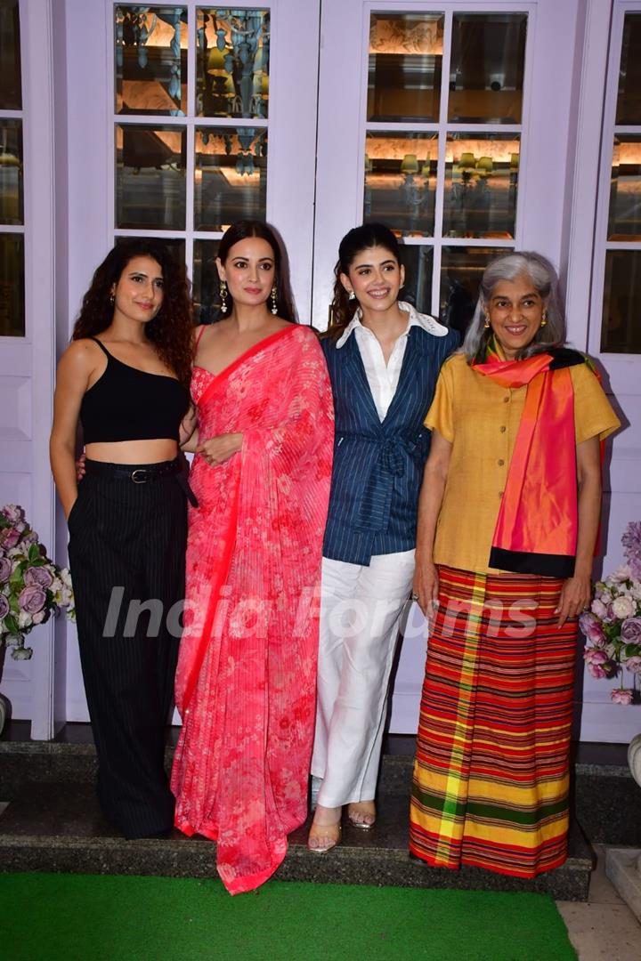 Dia Mirza, Ratna Shah Pathak, Fatima Sana Shaikh and Sanjana Sanghi snapped promoting film Dhak Dhak 