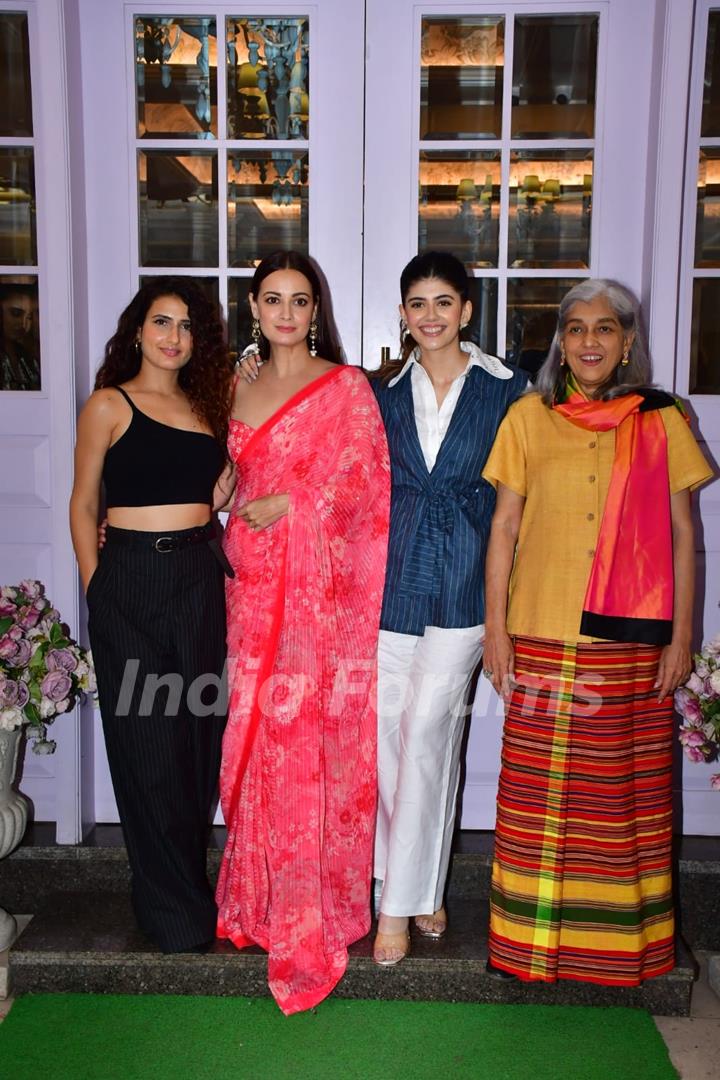 Dia Mirza, Ratna Shah Pathak, Fatima Sana Shaikh and Sanjana Sanghi snapped promoting film Dhak Dhak 