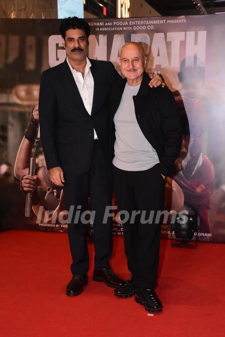 Shikander Kher and Anupam Kher 