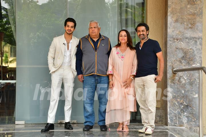 Ishaan Khatter, Soni Razdan, Raja Menon and others snapped promoting their upcoming film Pippa