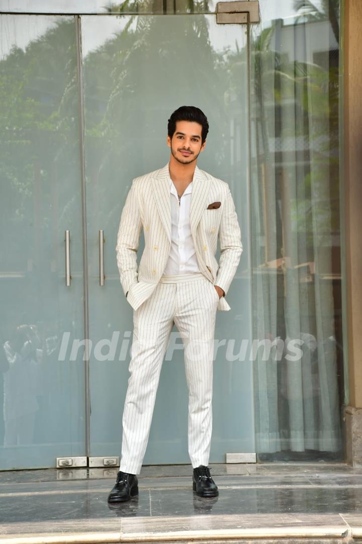 Ishaan Khatter snapped promoting upcoming film Pippa