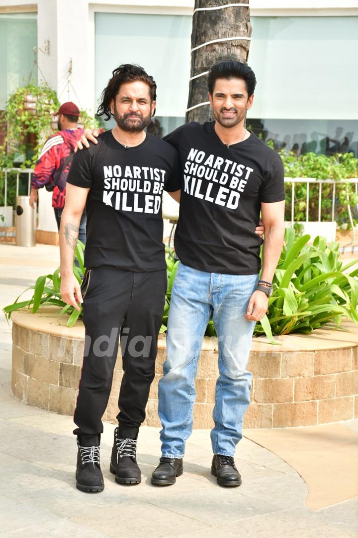 Rohit Jugraj Chauhan, Mohit Malik snapped promoting upcoming show Chamak 