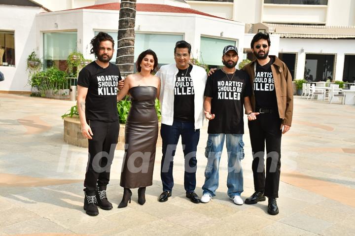 Mukesh Chhabra, Isha Talwar, Mohit Malik, Paramvir Cheema, Akasa Singh, MC Square, and Rohit Jugraj snapped promoting their upcoming show Chamak snapped promoting upcoming show Chamak  