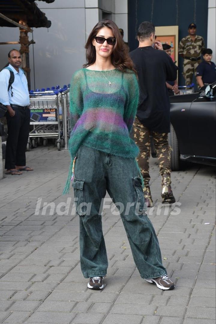 Disha Patani at Kalina Airport