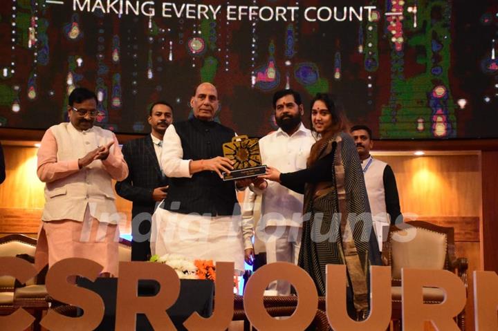 Aamir Khan, Ira Khan and Bhumi Pednekar at CSR Journal Excellence Awards. 