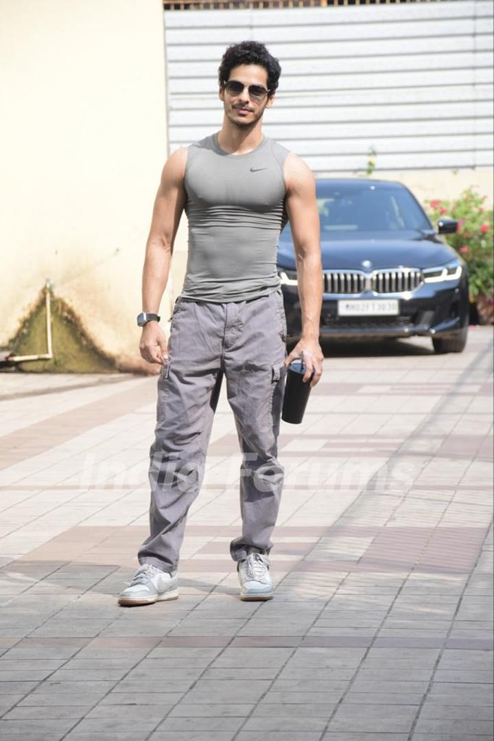 Ishaan Khatter snapped in gym