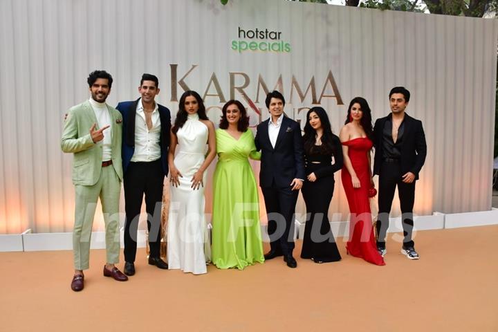 Taher Shabbir and Varun Sood snapped at the trailer launch of Karmma Calling