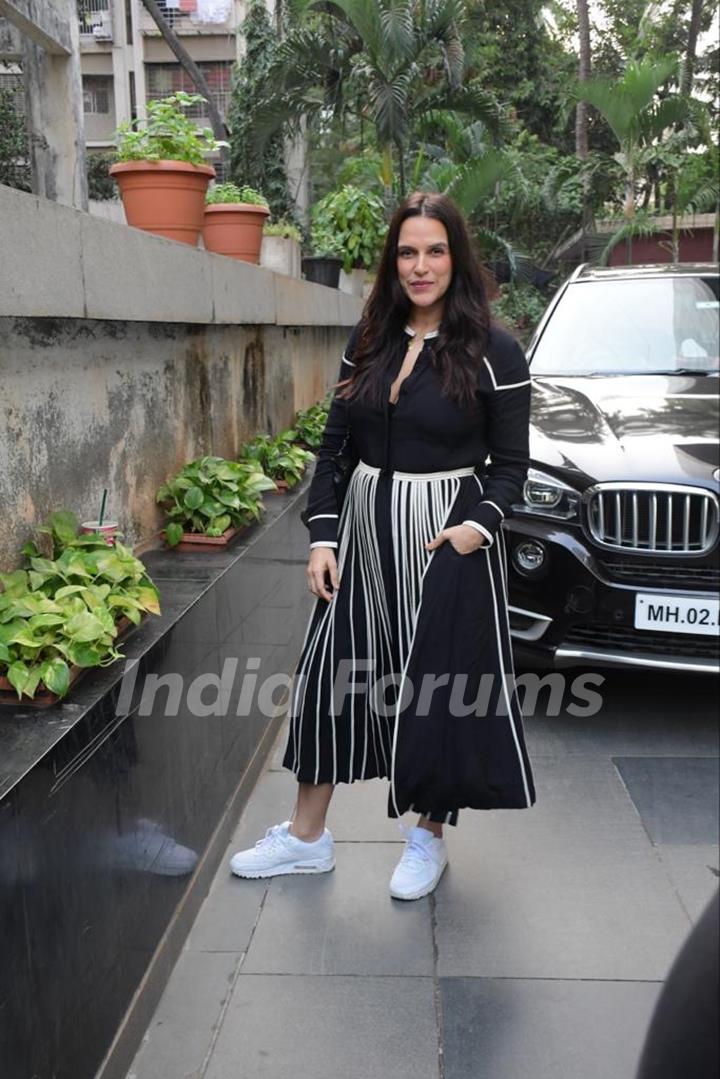 Neha Dhupia snapped in the city 