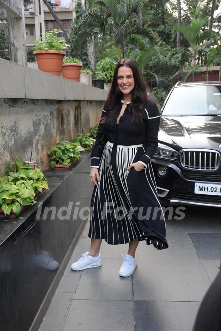 Neha Dhupia snapped in the city 