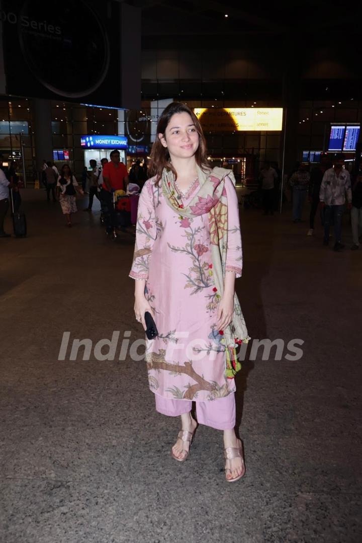 Tamannaah Bhatia spotted at the airport 