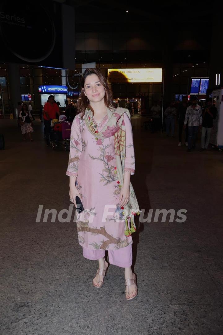 Tamannaah Bhatia spotted at the airport 