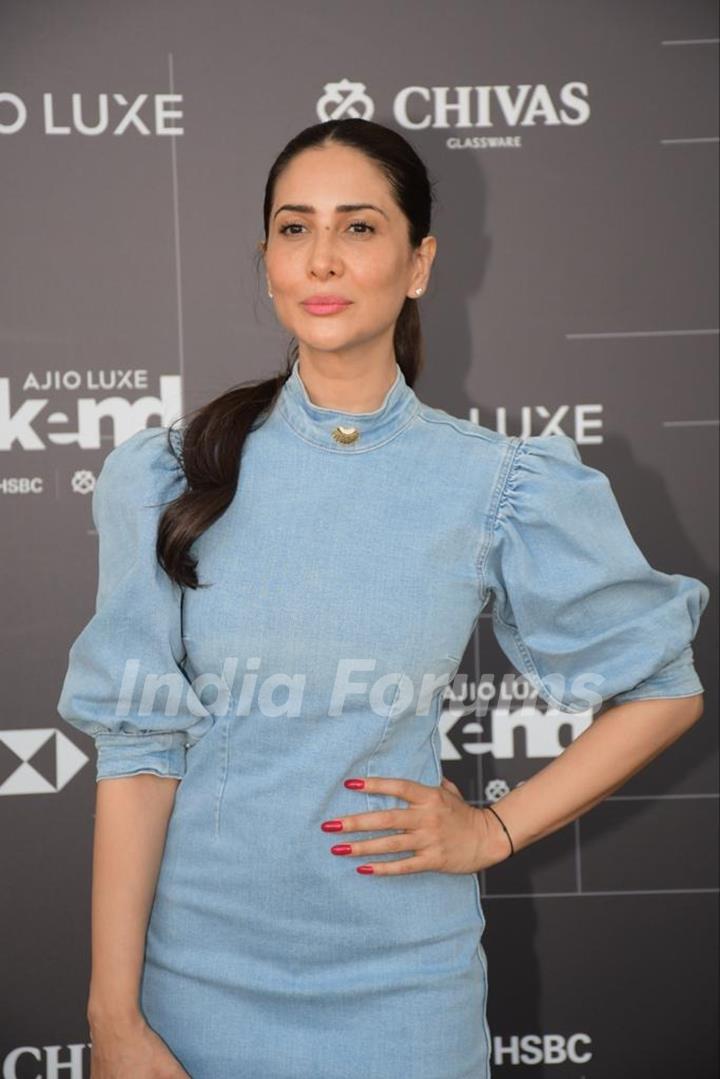 Kim Sharma snapped at Ajio Luxe event