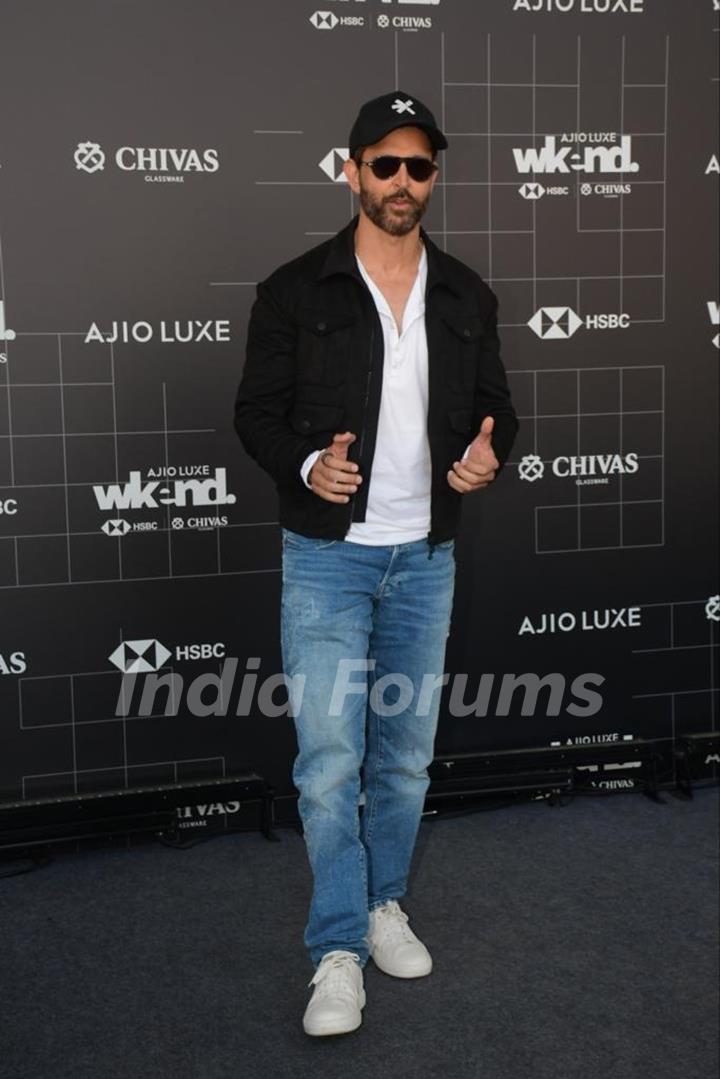 Hrithik Roshan snapped at Ajio Luxe event
