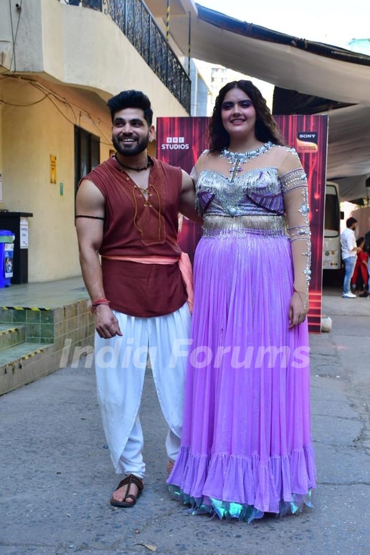 Anjali Anand snapped on the set of Jhalak Dikhhla Jaa 11 