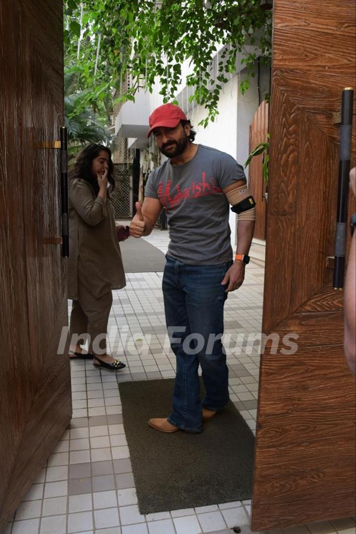 Saif Ali Khan spotted Siddharth Anand office in Bandra