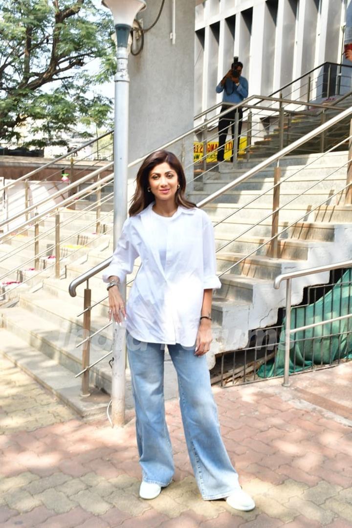 Shilpa Shetty clicked in the city