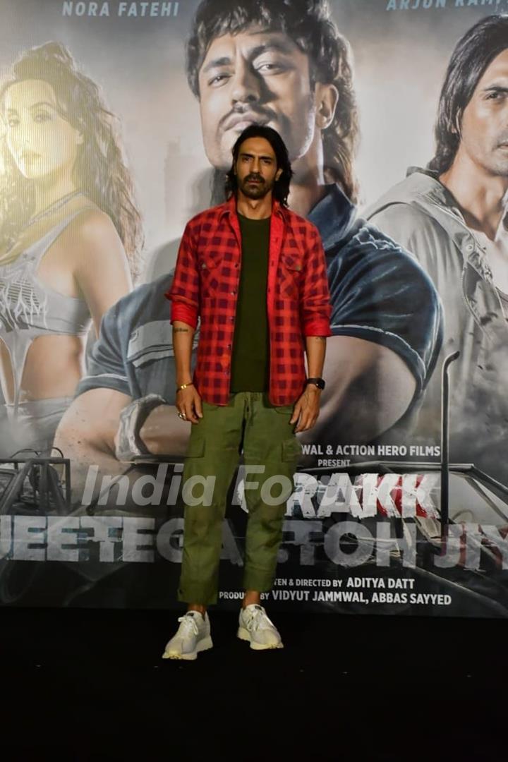 Arjun Rampal snapped at Crakk – Jeetegaa… Toh Jiyegaa trailer launch