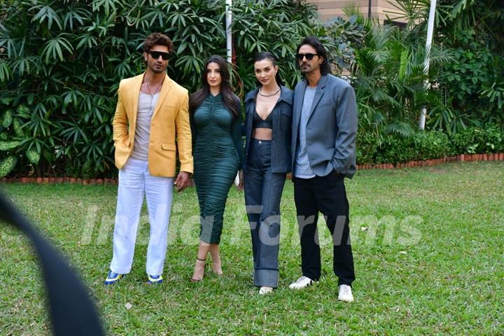 Arjun Rampal, Vidyut Jammwal, Amy Jackson and Nora Fatehi snapped promoting upcoming film Crakk