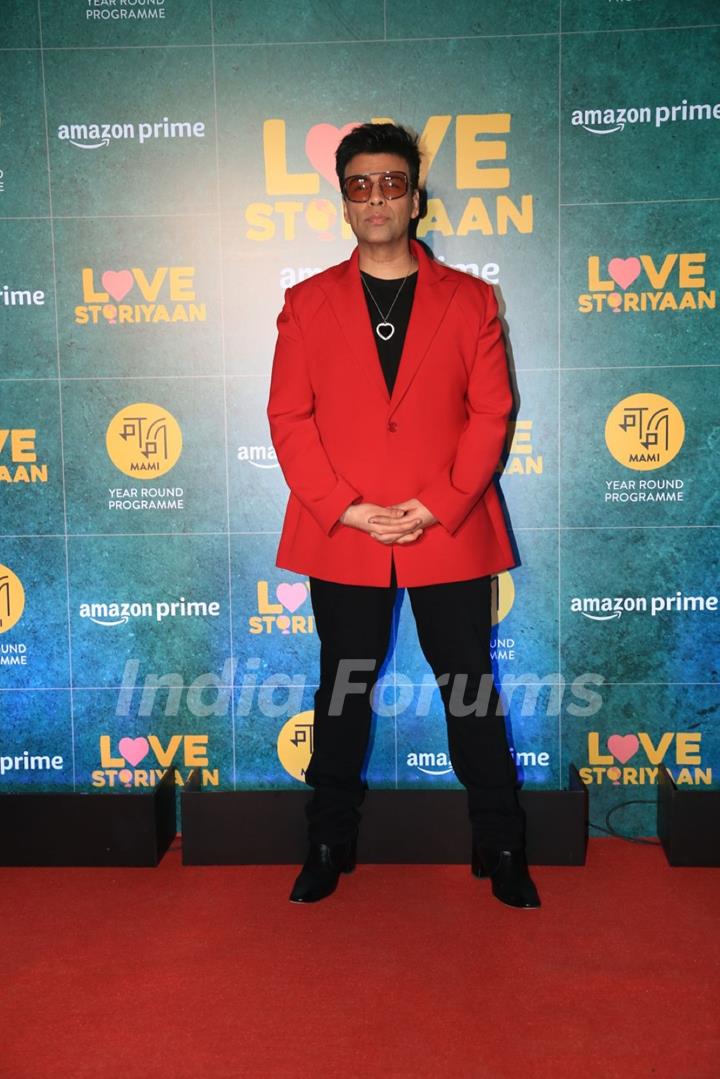 Karan Johar  attend the screening of Love Storiyaan