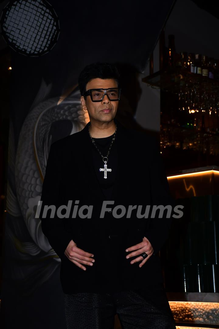 Karan Johar  snapped at Torii restaurant in Khar