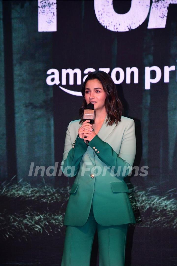 Alia Bhatt snapped at the trailer launch of Poacher