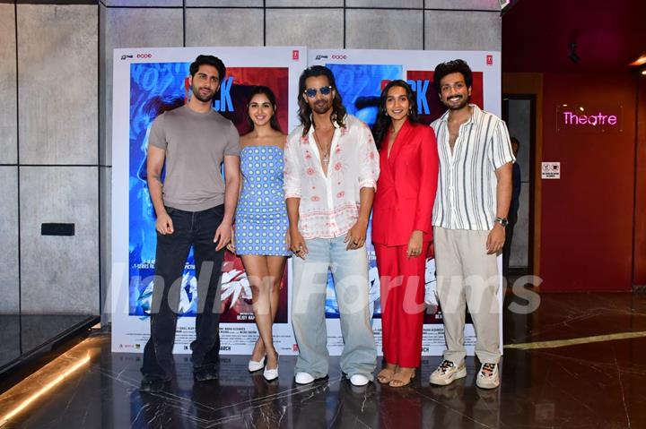 Nikita Dutta and Harshvardhan Rane attend the trailer launch of their film Dange