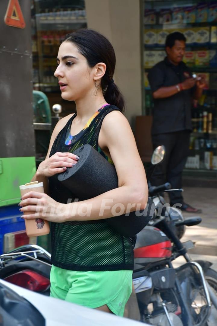 Sara Ali Khan snapped in the city