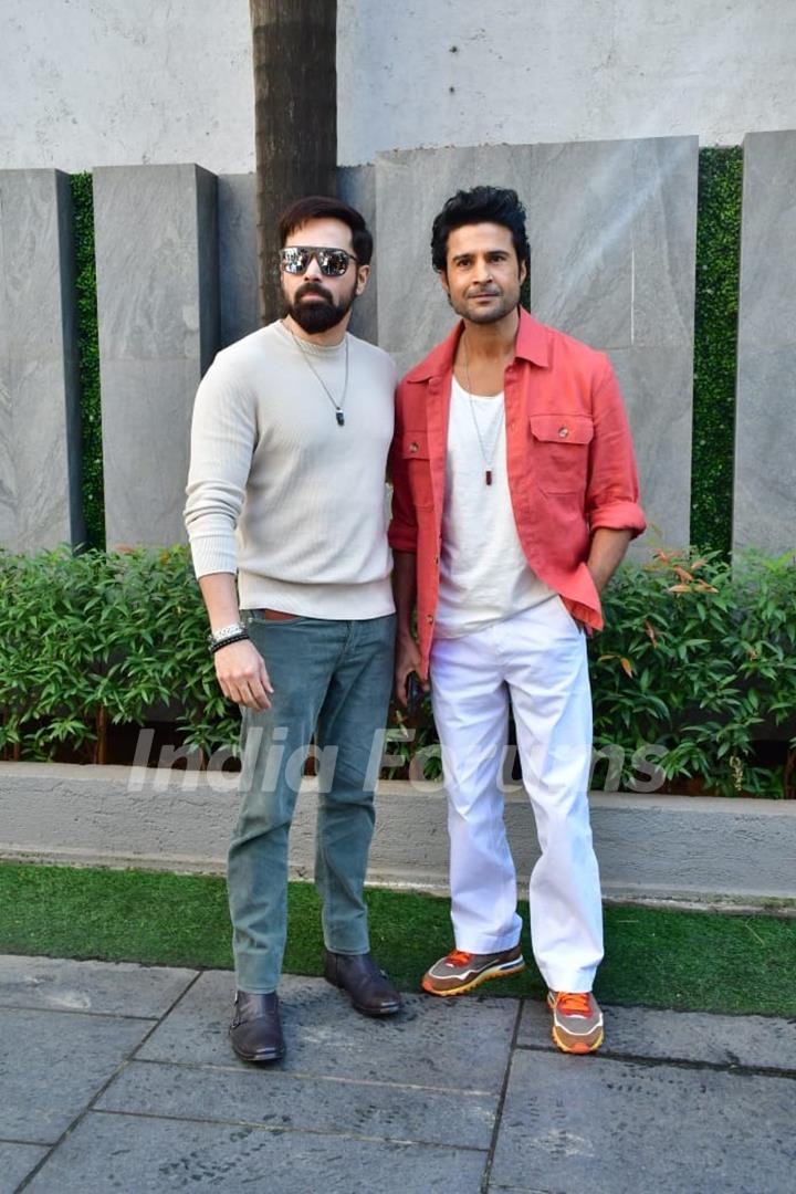 Emraan Hashmi and Rajeev Khandelwal snapped promoting their upcoming show 'Showtime'