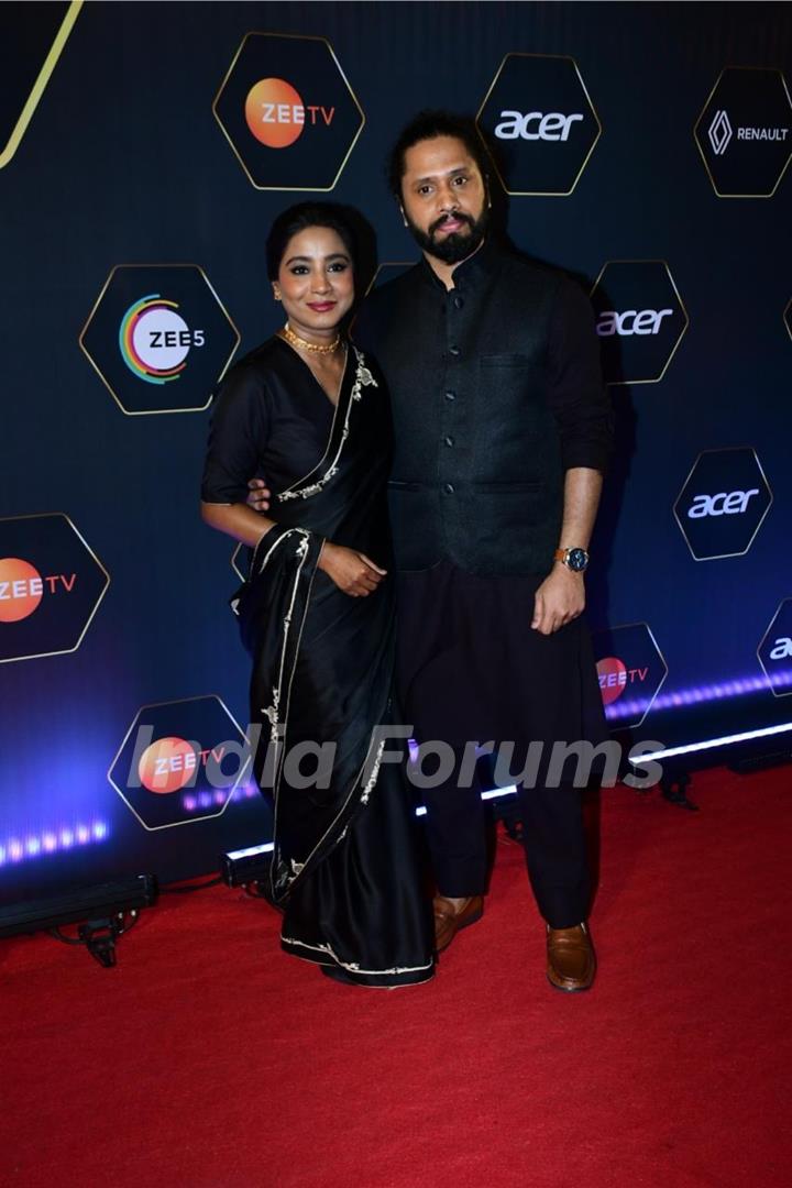 Shilpa Rao and Ritesh Krishnan attend Dadasaheb Phalke International Film Awards 2024