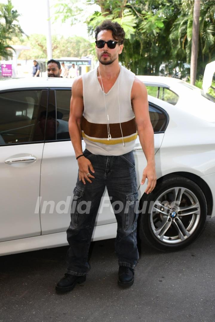 Tiger Shroff snapped in the city