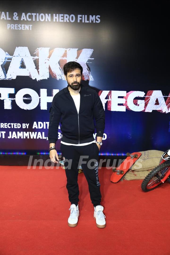 Emraan Hashmi snapped at the screening of 'Crakk'