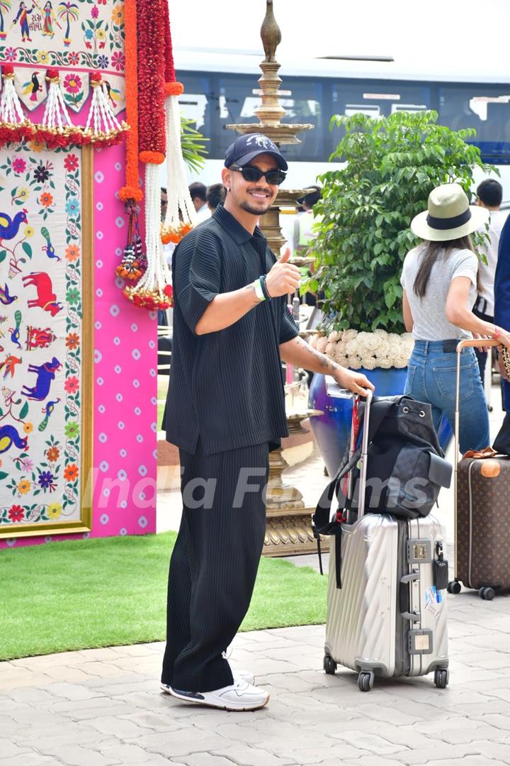 Celebrities spotted at the Jamnagar airport