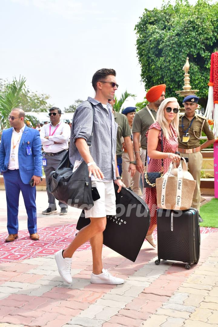 Celebrities spotted at the Jamnagar airport