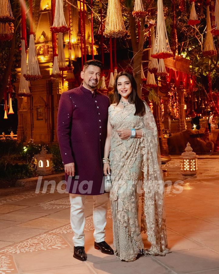 Madhuri Dixit and Shriram Madhav Nene at Neeta Ambani at Anant Ambani and Radhika Merchant's pre wedding festivities day 3