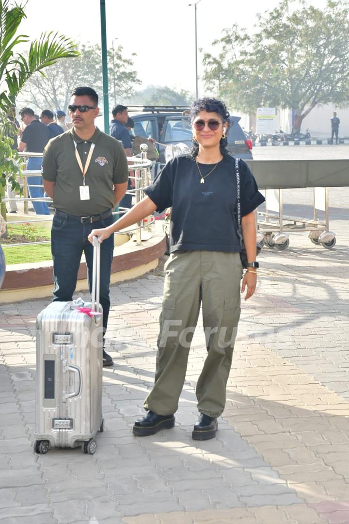 Kiran Rao spotted at Jamnagar airport