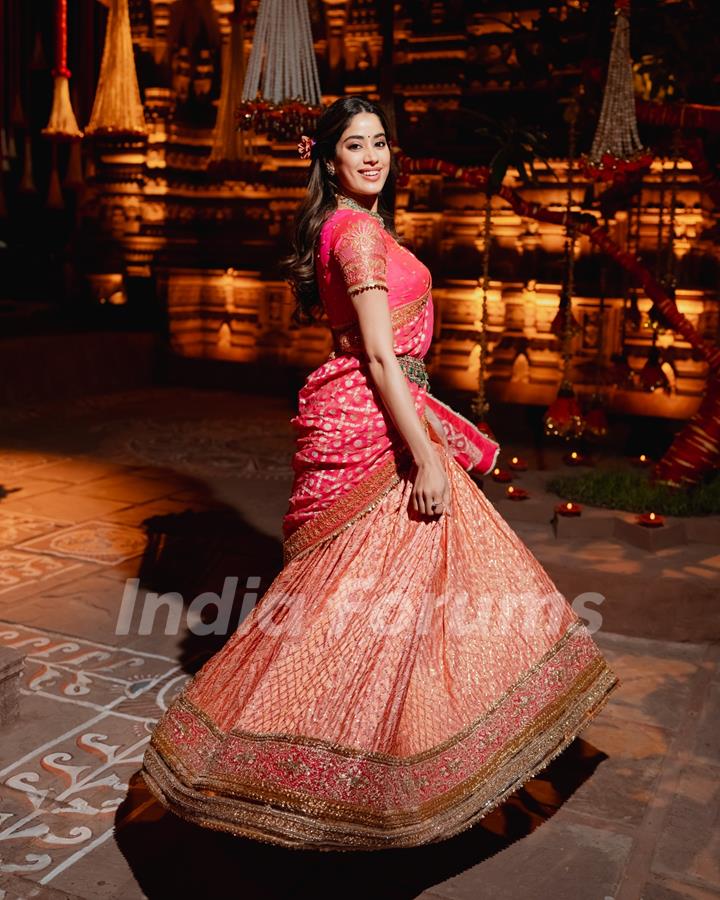 Janhvi Kapoor Ambani at Neeta Ambani at Anant Ambani and Radhika Merchant's pre wedding festivities day 3