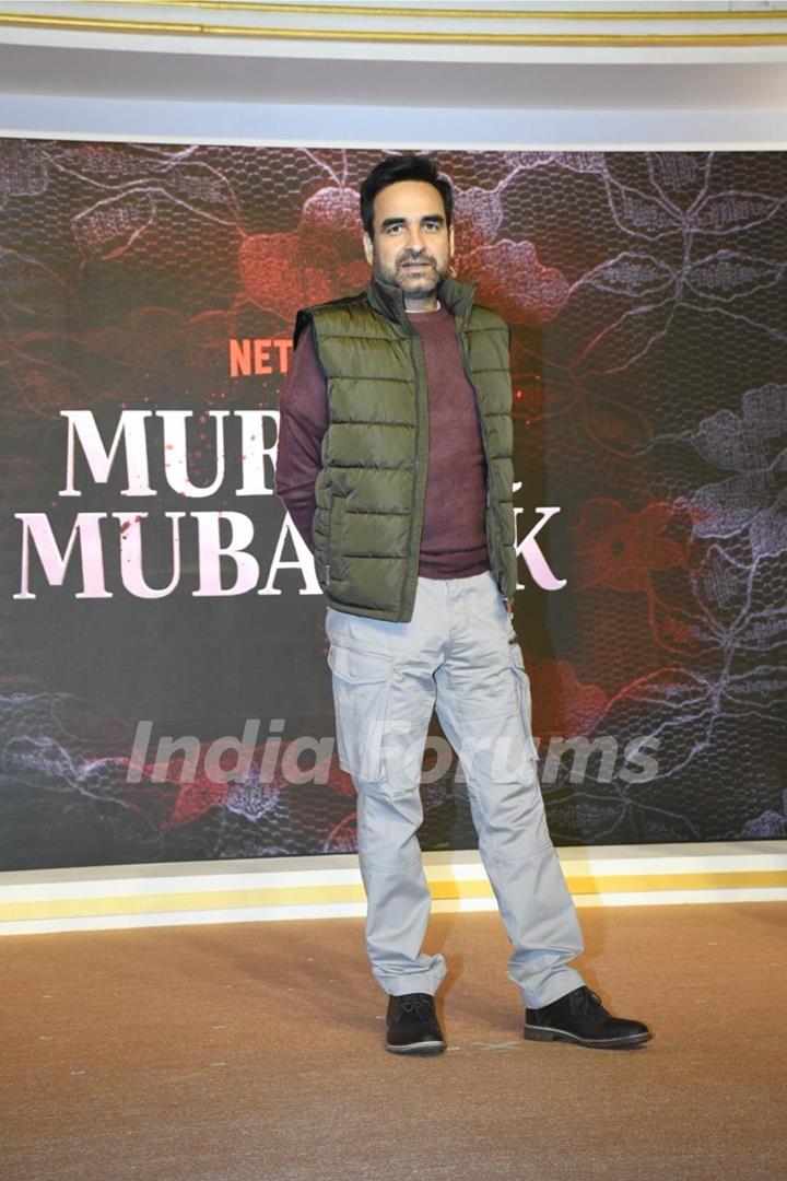 Pankaj Tripathi snapped at the Trailer launch of Murder Mubarak