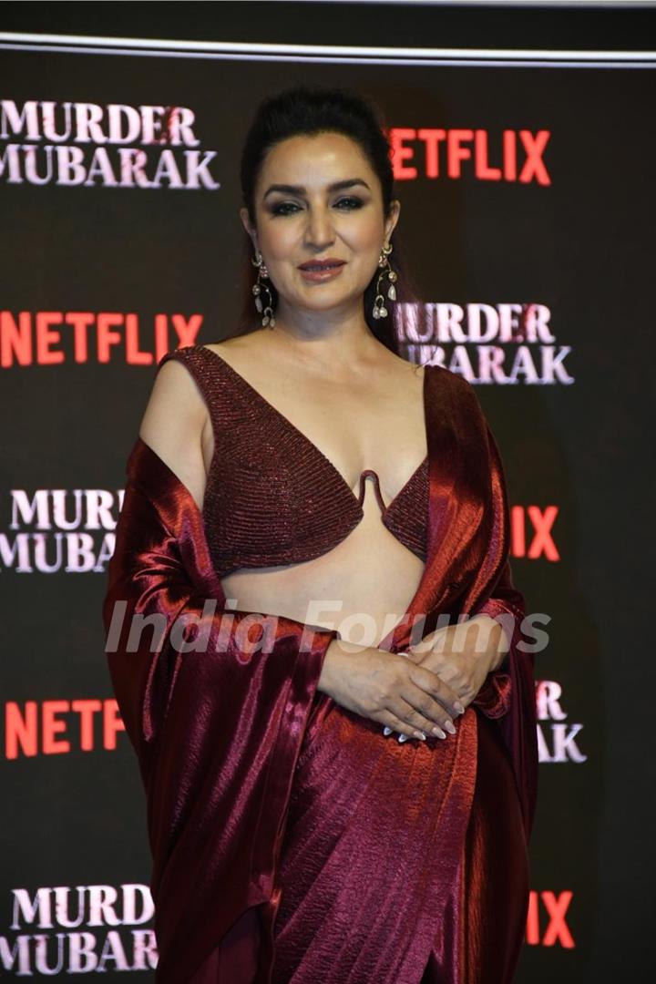 Tisca Chopra snapped at the Trailer launch of Murder Mubarak