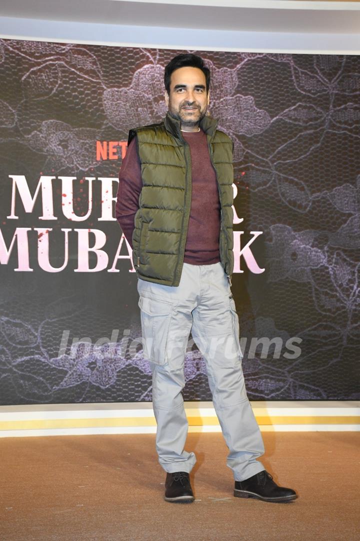 Pankaj Tripathi snapped at the Trailer launch of Murder Mubarak