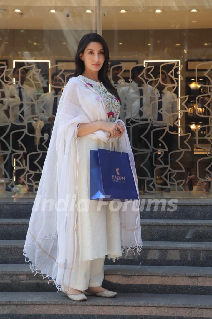 Nora Fatehi snapped in the city