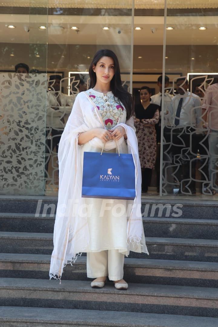 Nora Fatehi snapped in the city