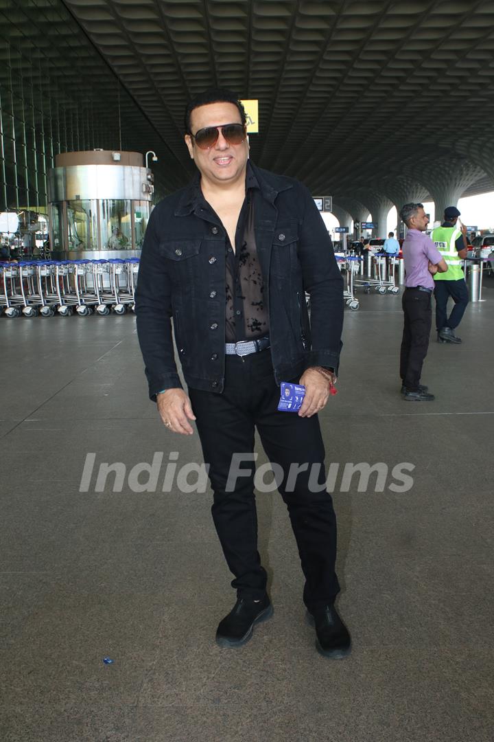 Govinda spotted at the airport