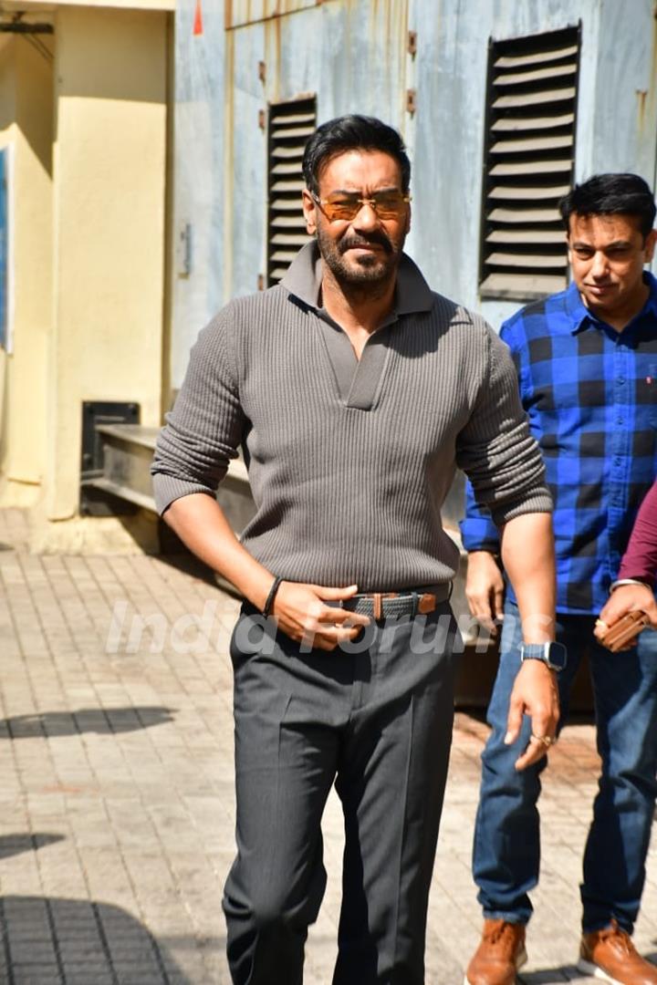 Ajay Devgn snapped at Maidaan trailer launch