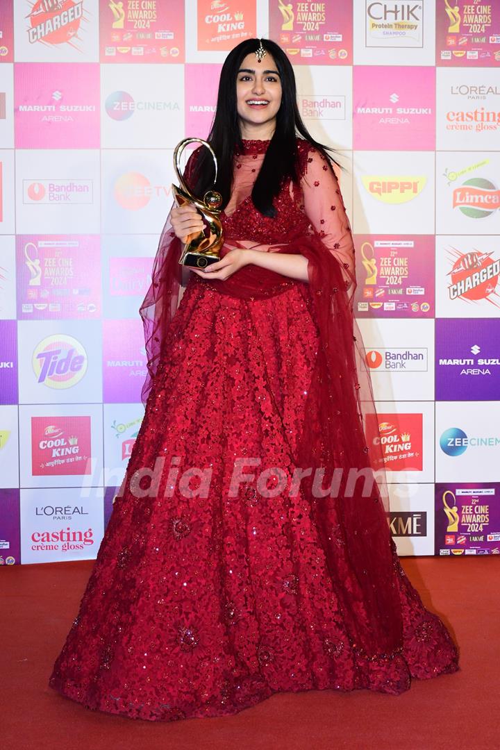 Adah Sharma snapped at at Zee Cine Awards 2024