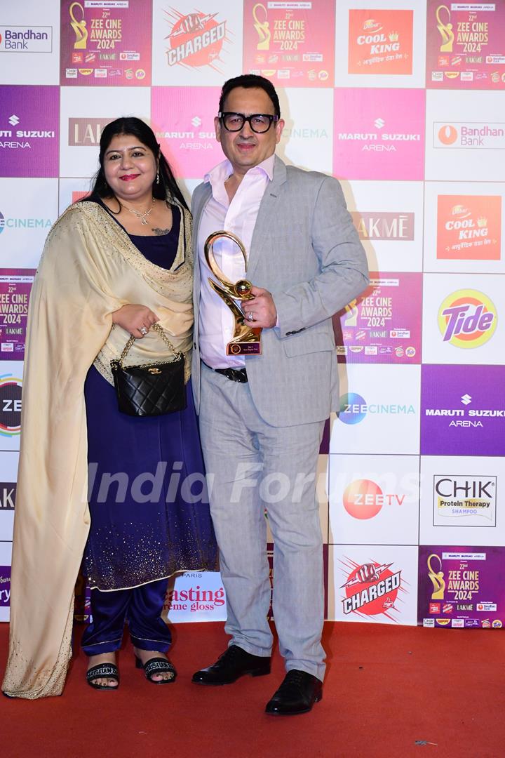Vinod Bhanushali  snapped at at Zee Cine Awards 2024